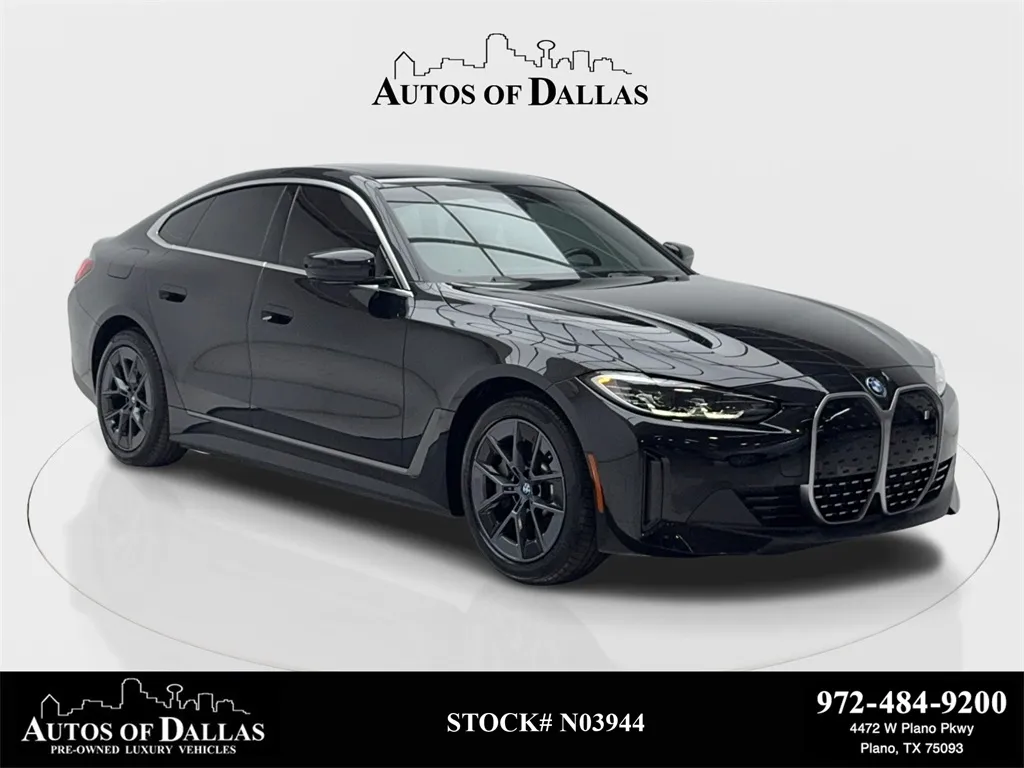 Black 2022 BMW i4 eDrive40 NAV,CAM,SUNROOF,HTD STS,BLIND SPOT,18" WL for sale in Plano, TX
