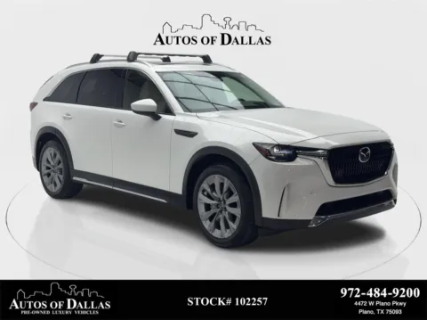White 2024 Mazda CX-90 3.3 Turbo Premium Plus NAV,CAM,PANO,CLMT STS,HEADS for sale in Plano, TX