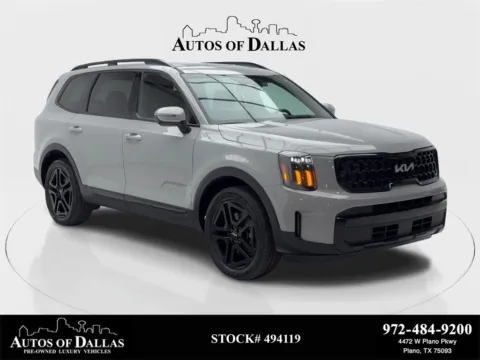 Gray 2024 Kia Telluride EX X-Line NAV,CAM,SUNROOF,CLMT STS,BLIND SPOT,3RD for sale in Plano, TX