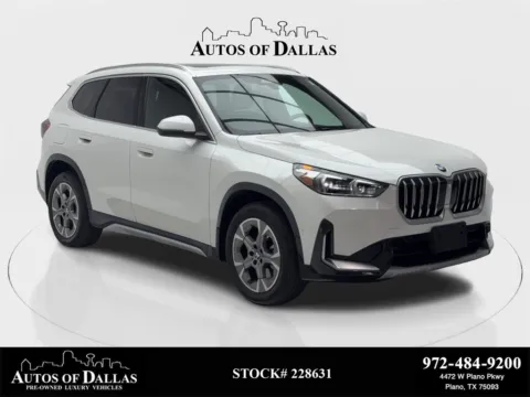 White 2025 BMW X1 xDrive28i X LINE,NAV,CAM,PANO,HTD STS,BLIND SPOT for sale in Plano, TX