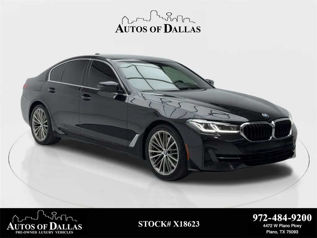Black 2021 BMW 5 Series 530i for sale in Plano, TX