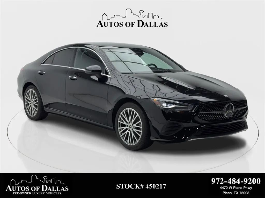 Black 2024 Mercedes-Benz CLA 250 NAV,CAM,PANO,HTD STS,BLIND SPOT,18" WLS for sale in Plano, TX
