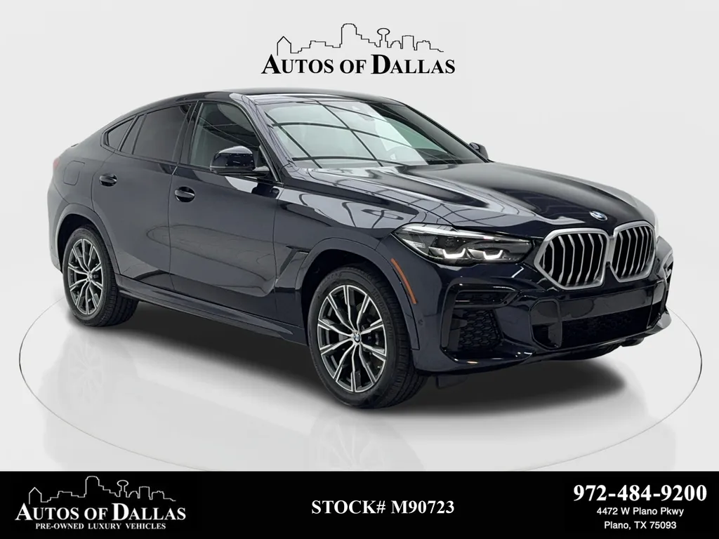Black 2022 BMW X6 xDrive40i M SPORT,NAV,CAM,PANO,BLIND SPOT,HEADS UP for sale in Plano, TX