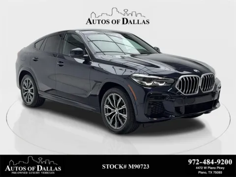 Black 2022 BMW X6 xDrive40i M SPORT,NAV,CAM,PANO,BLIND SPOT,HEADS UP for sale in Plano, TX