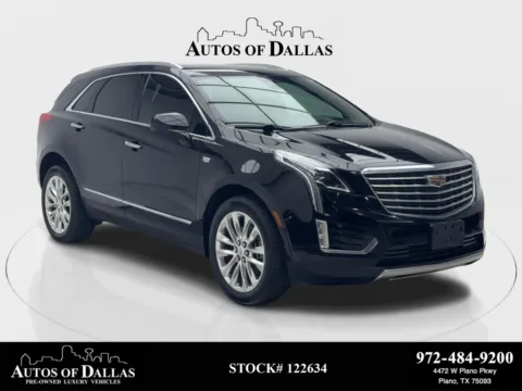 Black 2017 Cadillac XT5 Platinum NAV,CAM,PANO,HTD STS,BLIND SPOT,20" WLS for sale in Plano, TX