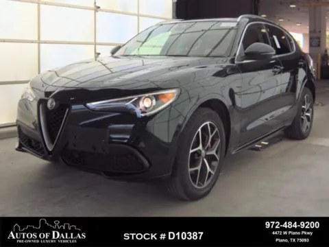 Green 2021 Alfa Romeo Stelvio Ti NAV,CAM,PANO,HTD STS,BLIND SPOT,19" WLS for sale in Plano, TX