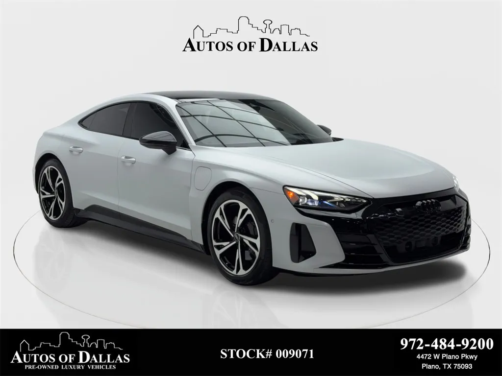 White 2022 Audi e-tron GT Prestige NAV,CAM,PANO,HTD STS,BLIND SPOT,20" WHLS for sale in Plano, TX