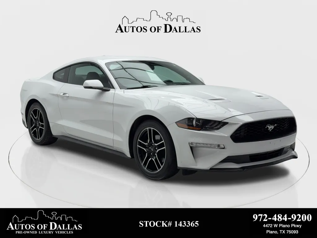 White 2020 Ford Mustang EcoBoost Premium for sale in Plano, TX