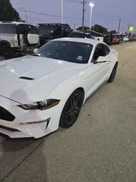 White 2020 Ford Mustang EcoBoost Premium for sale in Plano, TX