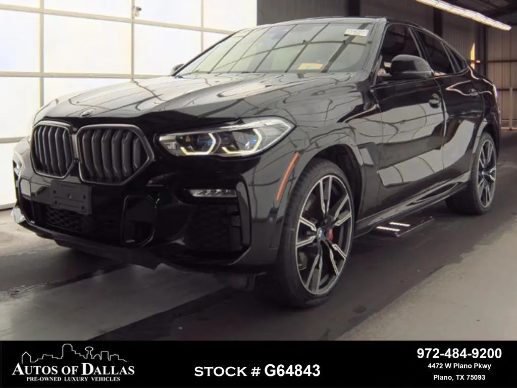 2021 BMW X6 M50i NAV,CAM,PANO,CLMT STS,HEADS UP,22" WLS for sale in Plano, TX