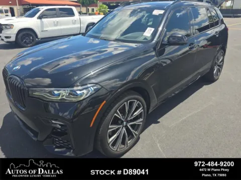 Black 2021 BMW X7 M50i LUX STS,NAV,CAM,PANO,CLMT STS,HEAD-UP,3RD ROW for sale in Plano, TX
