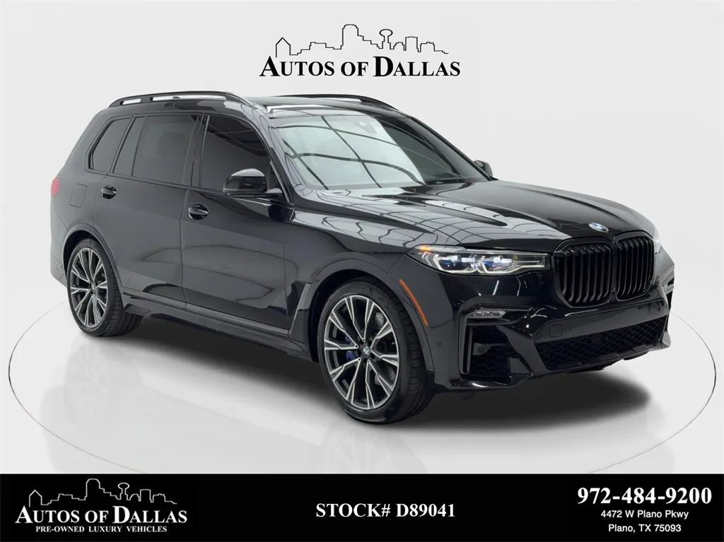 2021 BMW X7 M50i LUX STS,NAV,CAM,PANO,CLMT STS,HEAD-UP,3RD ROW