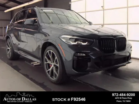 Gray 2021 BMW X5 sDrive40i M SPORT,NAV,CAM,PANO,HTD STS,BLIND SPOT for sale in Plano, TX