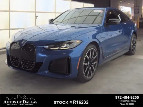 Blue 2023 BMW i4 eDrive40 M SPORT,NAV,CAM,SUNROOF,HTD STS,BLIND SPO for sale in Plano, TX