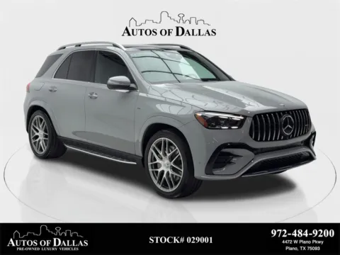 Gray 2024 Mercedes-Benz GLE 53 AMG NAV,CAM,PANO,CLMT STS,BLIND SPOT,22" WL for sale in Plano, TX