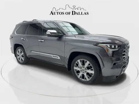 Photos of 2023 Toyota Sequoia Capstone NAV,CAM,PANO,CLMT STS,HEADS UP,3RD ROW for sale in Plano, TX at Autos of Dallas - Plano