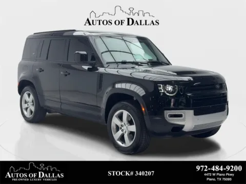 Black 2024 Land Rover Defender 110 S NAV,CAM,PANO,HTD STS,BLIND SPOT,20" WLS for sale in Plano, TX