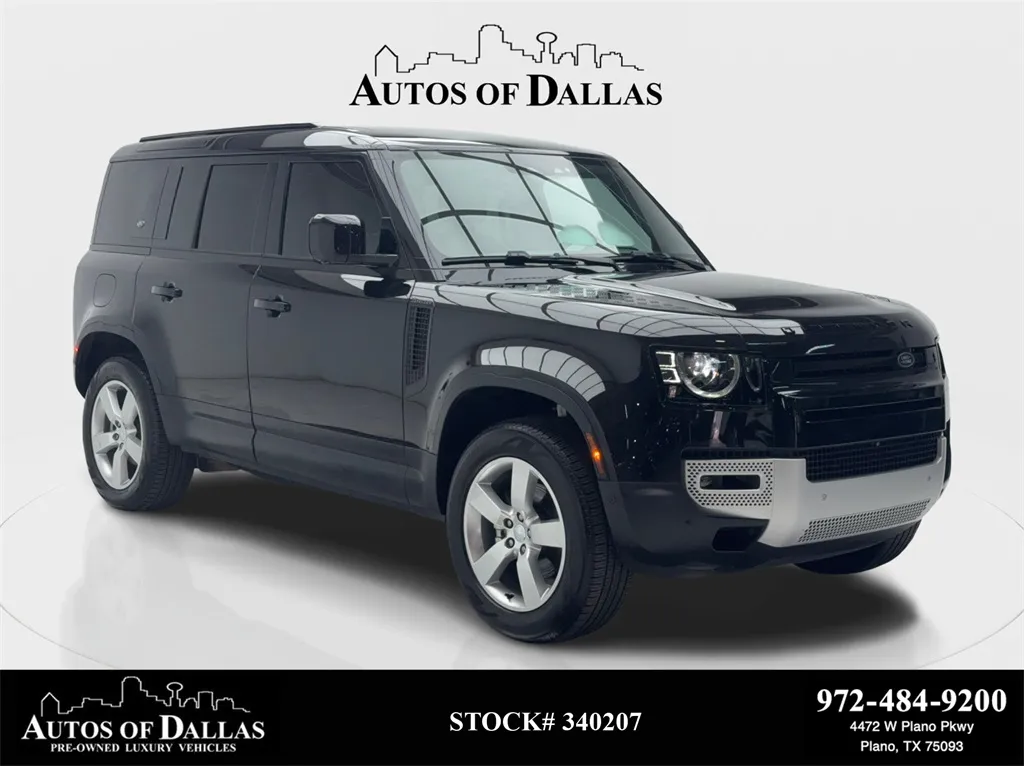 Black 2024 Land Rover Defender 110 S NAV,CAM,PANO,HTD STS,BLIND SPOT,20" WLS for sale in Plano, TX
