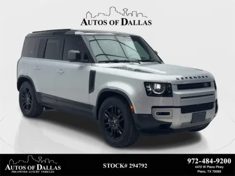 Silver 2024 Land Rover Defender 110 S NAV,CAM,PANO,HTD STS,BLIND SPOT,20" WHLS for sale in Plano, TX