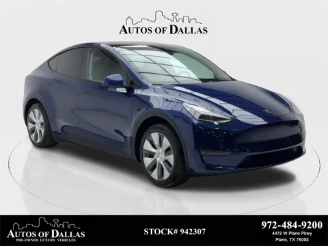 Blue 2023 Tesla Model Y Standard Range NAV,CAM,PANO,HTD STS,BLIND SPOT for sale in Plano, TX