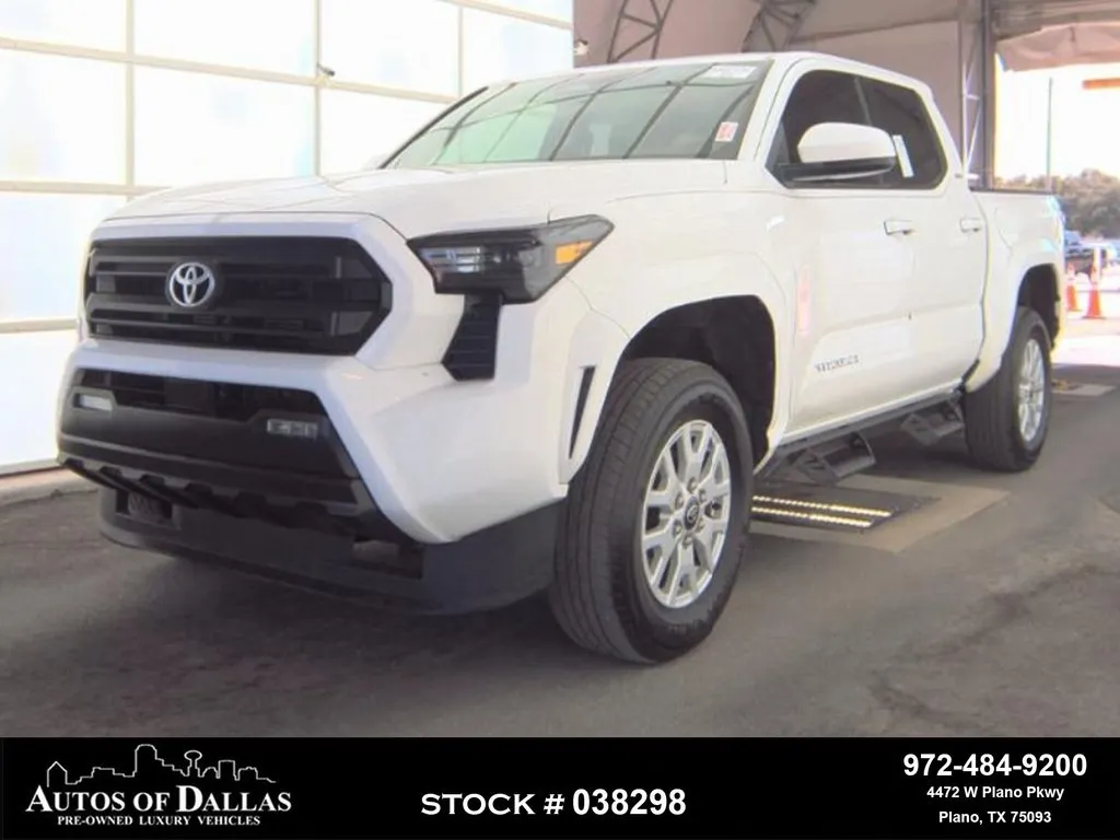 White 2024 Toyota Tacoma SR5 BACK-UP CAMERA,LANE ASST,17" WHLS for sale in Plano, TX