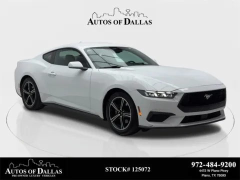White 2024 Ford Mustang EcoBoost Premium CAM,CLMT STS,BLIND SPOT for sale in Plano, TX