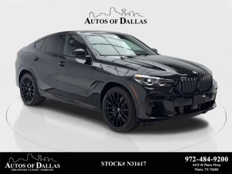 Black 2022 BMW X6 xDrive40i M SPORT,NAV,CAM,PANO,HEADS UP,22" M WLS for sale in Plano, TX