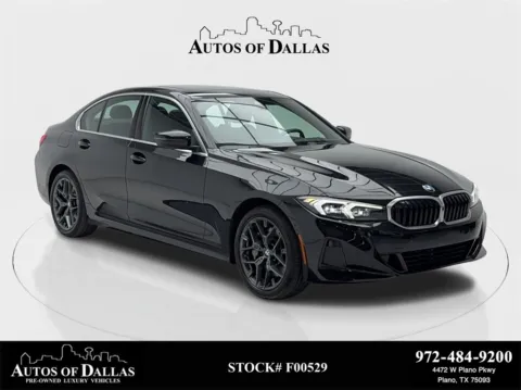 Black 2025 BMW 3 Series 330i SPORT LINE,NAV,CAM,SUNROOF,BLIND SPOT for sale in Plano, TX