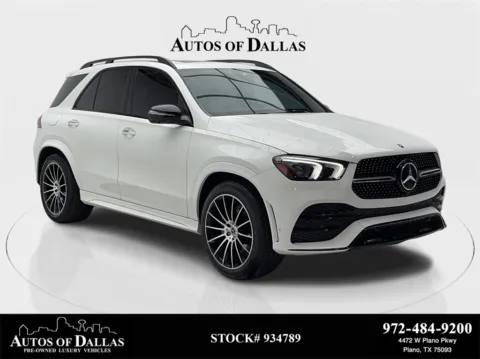 White 2023 Mercedes-Benz GLE 350 AMG NIGHT PKG,NAV,CAM,SUNROOF,BLIND SPOT for sale in Plano, TX