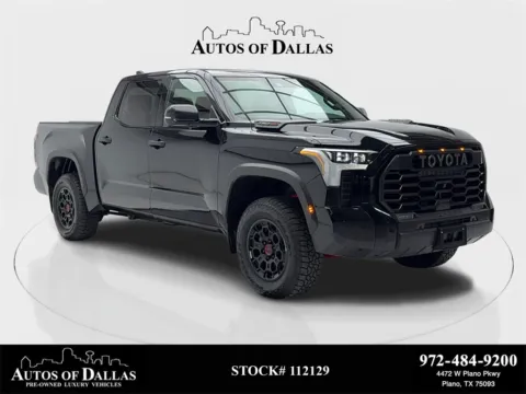 Black 2025 Toyota Tundra Hybrid TRD Pro NAV,CAM,PANO,CLMT STS,BLIND SPOT for sale in Plano, TX