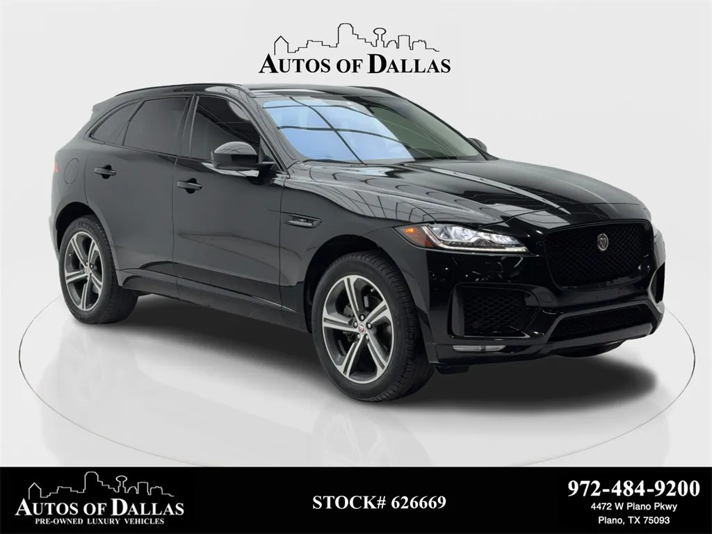 Black 2020 Jaguar F-PACE 25t Checkered Flag for sale in Plano, TX