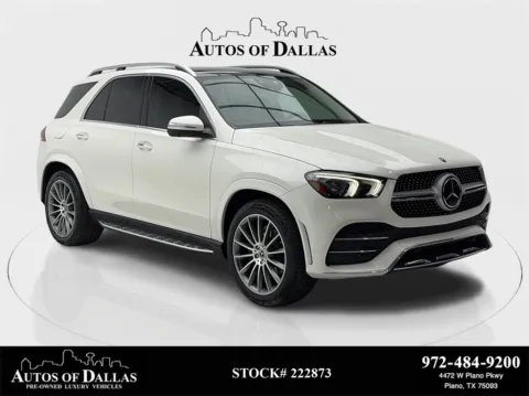 White 2020 Mercedes-Benz GLE 350 AMG SPORT,NAV,CAM,PANO,CLMT STS,BLIND SPOT for sale in Plano, TX