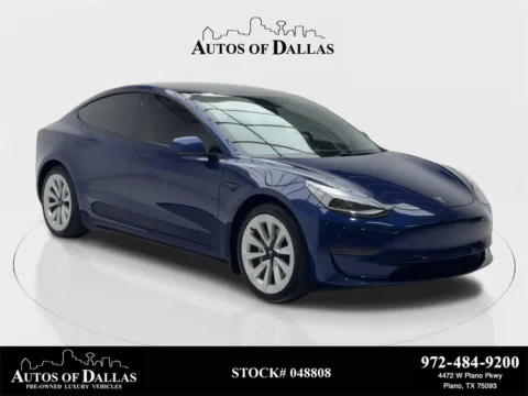Blue 2021 Tesla Model 3 Standard Range Plus NAV,CAM,PANO,HTD STS,BLIND SPO for sale in Plano, TX