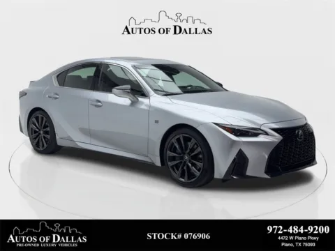 Silver 2024 Lexus IS 350 F SPORT Design CAM,SUNROOF,CLMT STS,BLIND SPOT for sale in Plano, TX