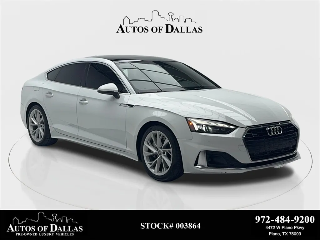 White 2020 Audi A5 Sportback Premium Plus for sale in Plano, TX