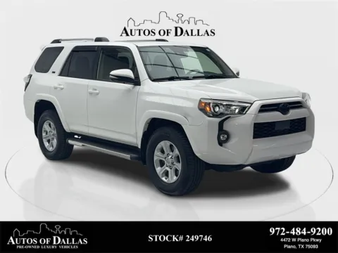 White 2021 Toyota 4Runner SR5 Premium CAM,SUNROOF,HTD STS,17" WHLS for sale in Plano, TX