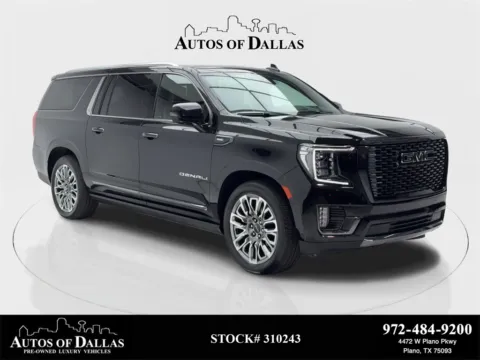 Black 2023 GMC Yukon XL Denali Ultimate NAV,CAM,PANO,CLMT STS,HEADS UP,3RD for sale in Plano, TX