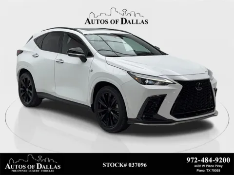 White 2024 Lexus NX 350 F SPORT Handling NAV,CAM,SUNROOF,CLMT STS,HEAD for sale in Plano, TX