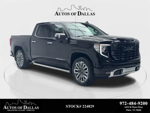 Black 2024 GMC Sierra 1500 Denali Ultimate NAV,CAM,SUNROOF,CLMT STS,HEADS UP, for sale in Plano, TX