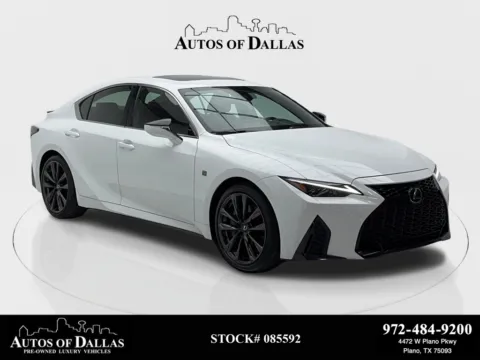 White 2025 Lexus IS 350 F SPORT Design CAM,SUNROOF,CLMT STS,BLIND SPOT for sale in Plano, TX