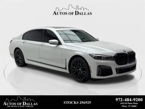 White 2022 BMW 7 Series 740i M SPORT,NAV,CAM,PANO,CLMT STS,BLIND SPOT for sale in Plano, TX