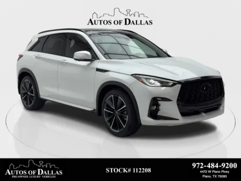 White 2024 INFINITI QX50 SPORT NAV,CAM,PANO,HTD STS,BLIND SPOT,20" WLS for sale in Plano, TX