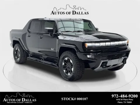 Black 2024 GMC Hummer EV Pickup 3X NAV,CAM,CLMT STS,BLIND SPOT for sale in Plano, TX