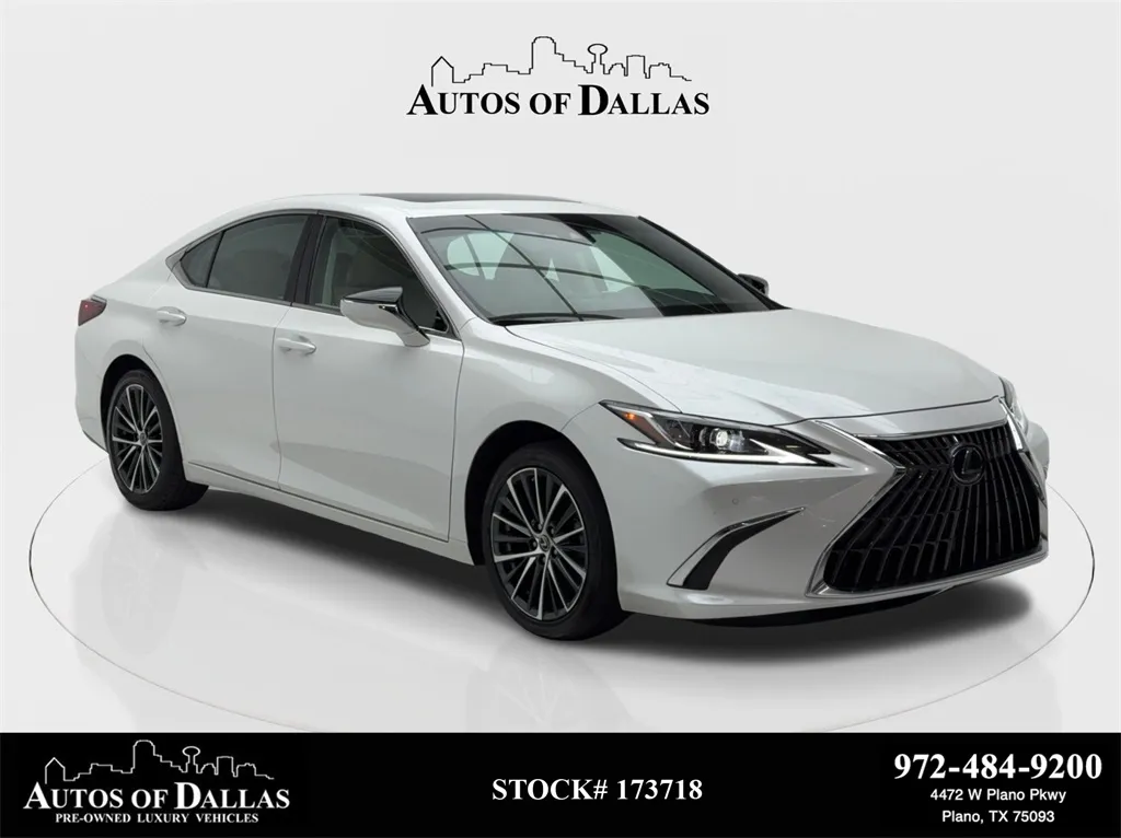 White 2024 Lexus ES 350 CAM,SUNROOF,CLMT STS,BLIND SPOT,18" WLS for sale in Plano, TX