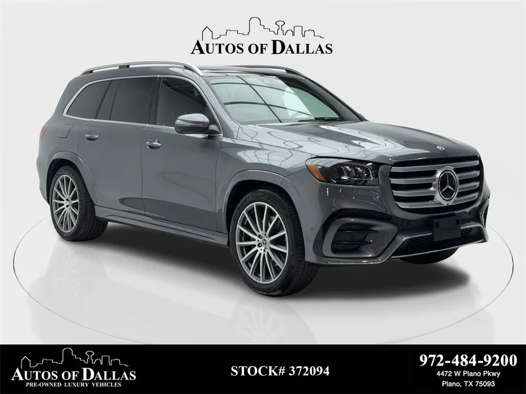 Gray 2025 Mercedes-Benz GLS 450 AMG SPORT,NAV,CAM,PANO,CLMT STS,3RD ROW for sale in Plano, TX
