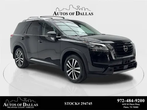 Black 2024 Nissan Pathfinder Platinum NAV,CAM,PANO,CLMT STS,HEADS UP,3RD ROW for sale in Plano, TX