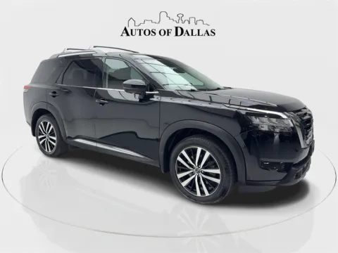 Photos of 2024 Nissan Pathfinder Platinum NAV,CAM,PANO,CLMT STS,HEADS UP,3RD ROW for sale in Plano, TX at Autos of Dallas - Plano