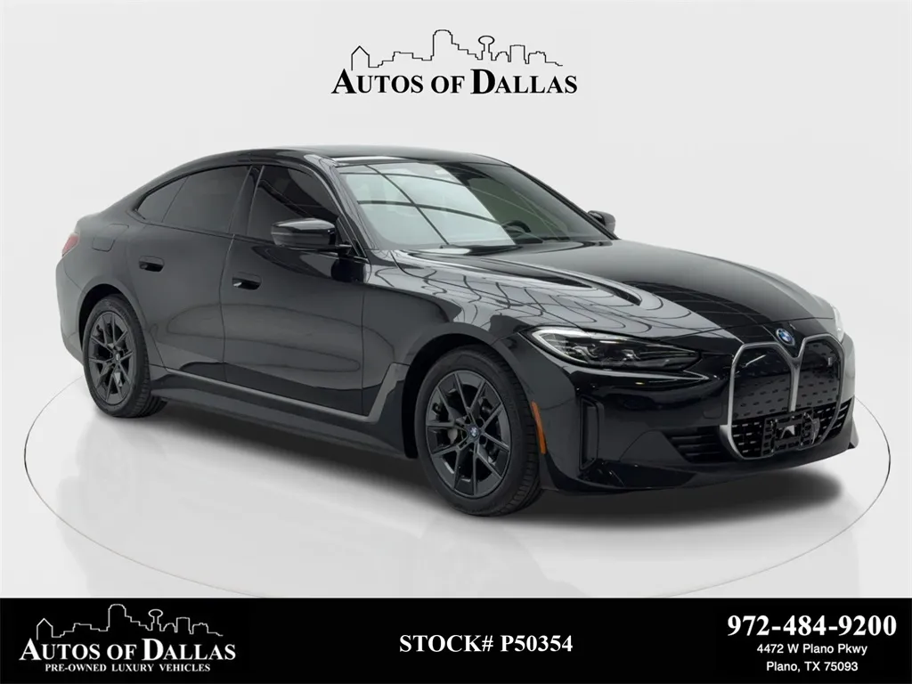 Black 2023 BMW i4 eDrive35 NAV,CAM,SUNROOF,HTD STS,BLIND SPOT,18" WL for sale in Plano, TX
