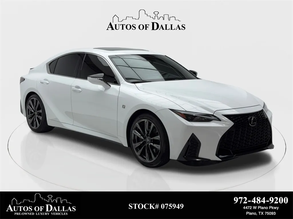 2024 Lexus IS 350 F SPORT CAM,SUNROOF,CLMT STS,BLIND SPOT,19" WL