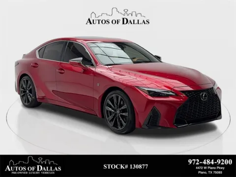 Red 2024 Lexus IS 300 CAM,SUNROOF,CLMT STS,BLIND SPOT,19" WLS for sale in Plano, TX